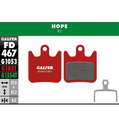 PASTILLAS FRENO GALFER DISCO ADVANCED BRAKE PAD HOPE X2