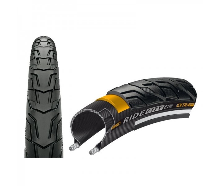 Cubierta Continental Ride City 700X42C Reflex Protection Rigido Negro Reflectante